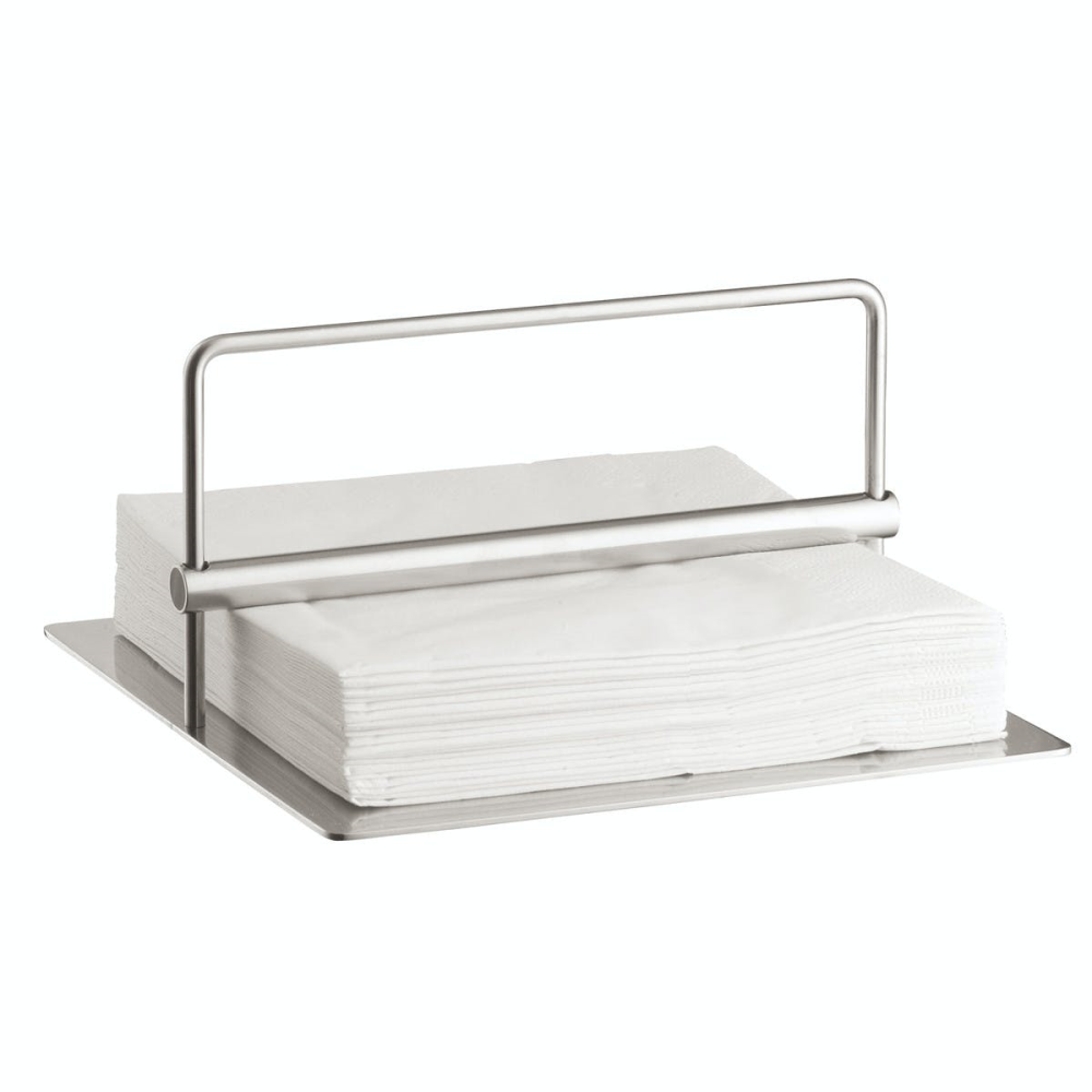 Peter Holmblad Napkin holder, H10 x L19 x W19cm, Satin Stainless Steel-0