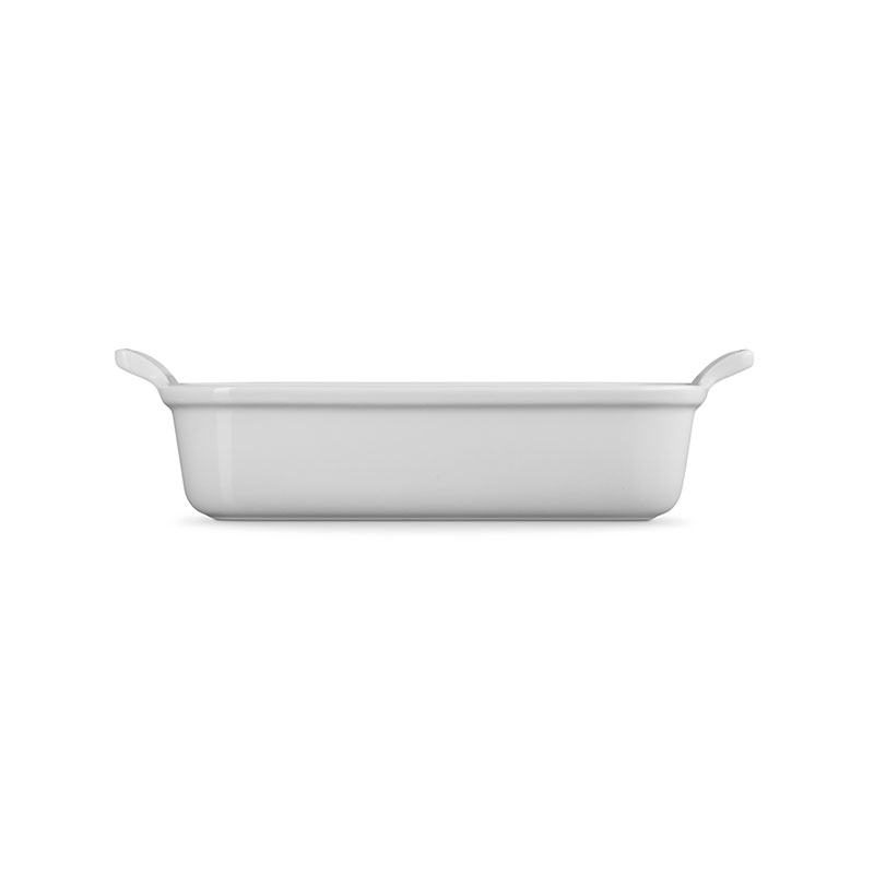 Stoneware Heritage Rectangular Dish, 26cm, White-4