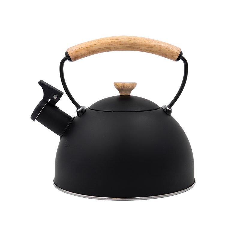 Whistling Kettle Wood Handle, 2.5L, Black-0