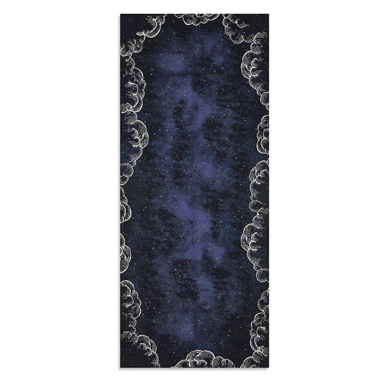 Constellation Linen Tablecloth, 300cm x 165cm, Cosmic Blue-0