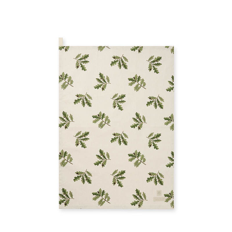 Acorn &  Oak Tea Towel, L65 x W45cm, Natural-0