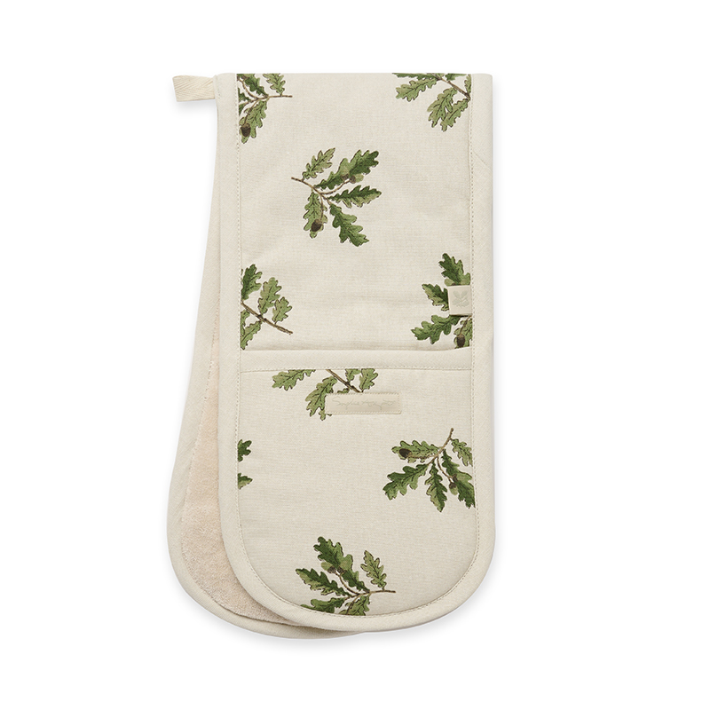 Acorn &  Oak Double Oven Glove, L84 x W18cm, Natural-0