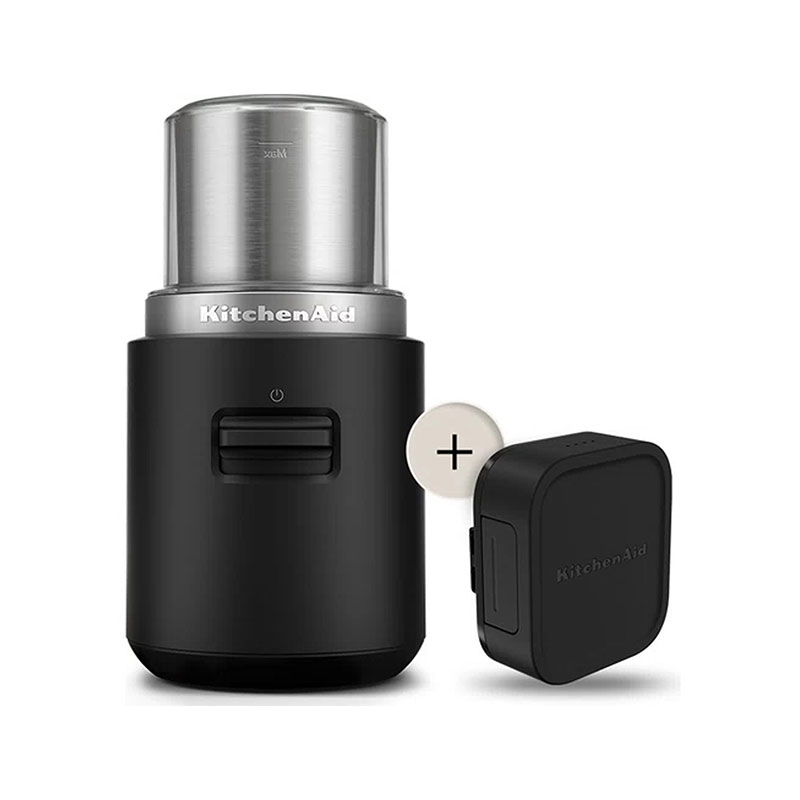 Cordless Coffee Grinder Battery Included, Matt Black-1