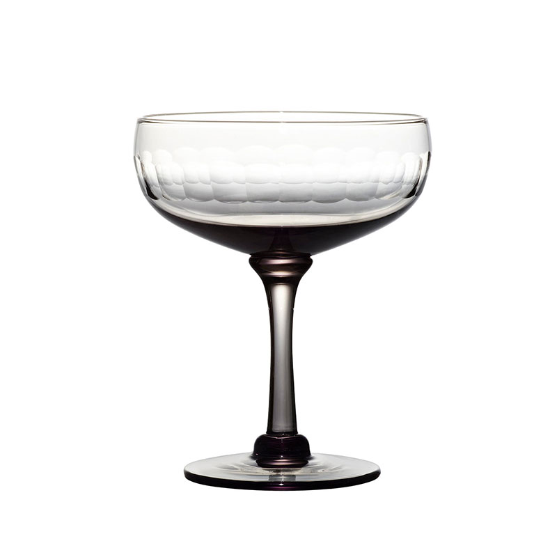 Lens Set of 4 Cocktail Glasses, 210ml, Smoky-2