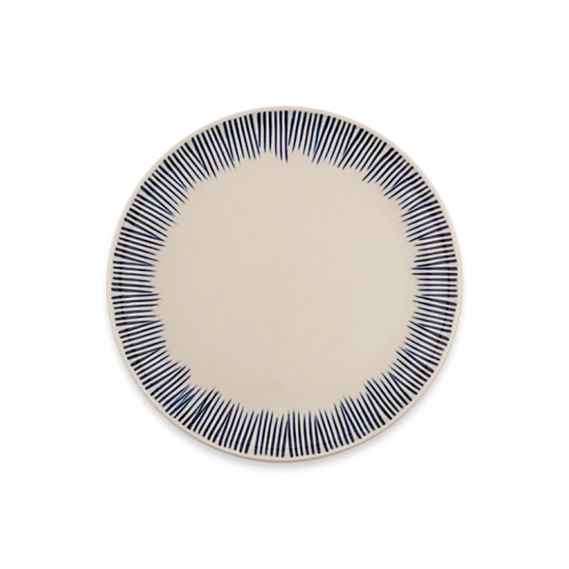 Karuma 12 Piece Dinner Set, Blue & White-2