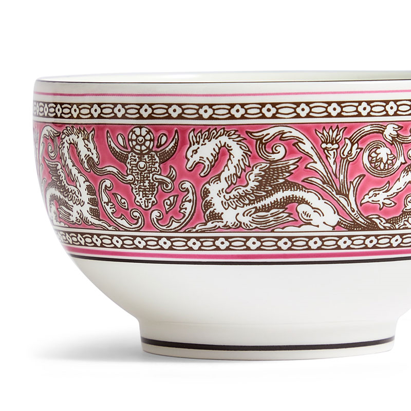 Florentine Rice Bowl, D10.5cm, Fuchsia-2