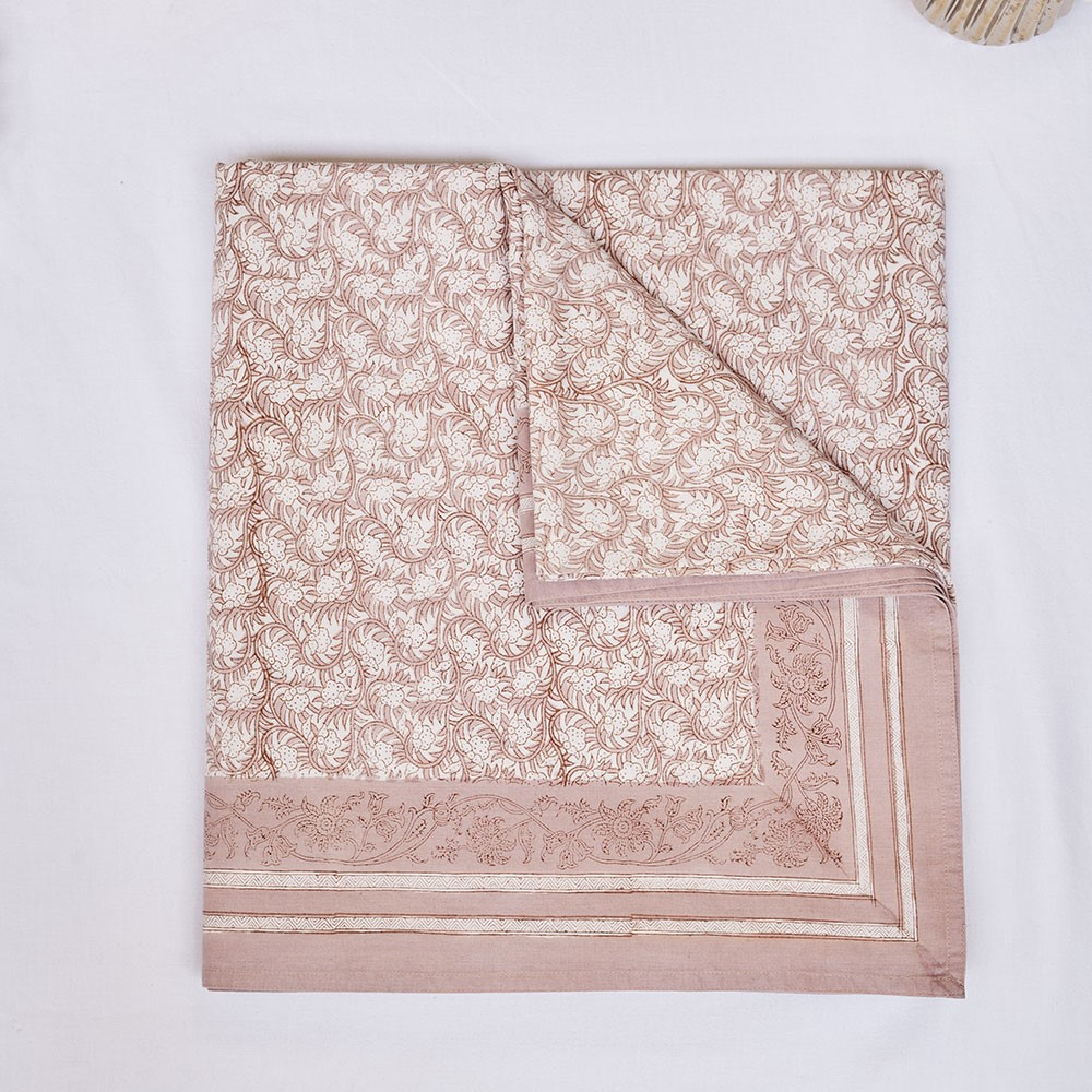 Pink Rosebud Tablecloth Large-0