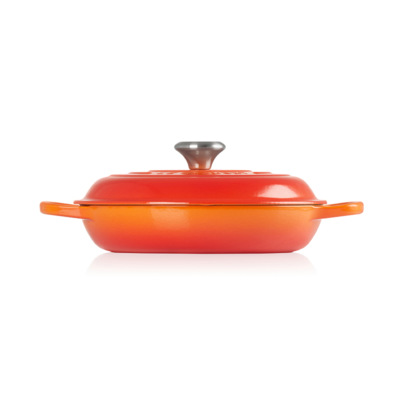 Signature Cast Iron Shallow casserole, 30cm - 3.2 litre, Volcanic-4