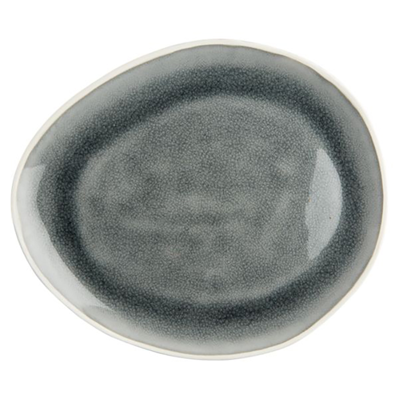 Vie Naturelle Medium Plate, W19.5cm x D16.3cm, Grey-0