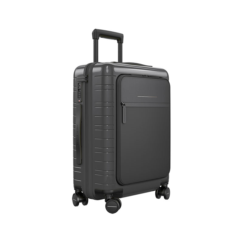 M5 Essential Cabin Suitcase, H55 x W20 x L40cm, Glossy Graphite-1