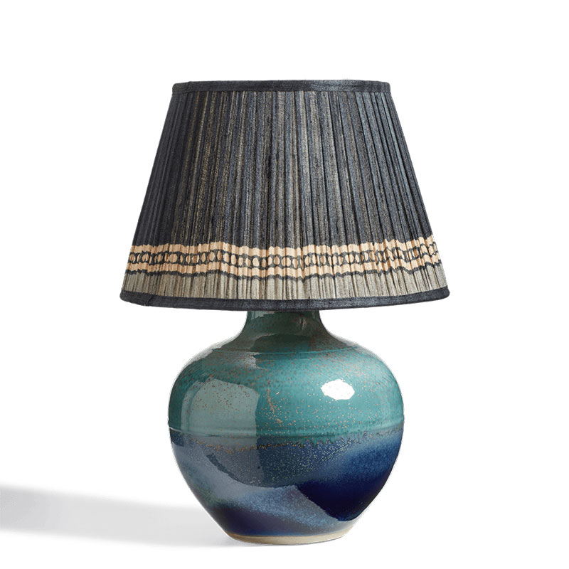 Asteria Table Lamp, H49cm x Diameter 35cm, Marine Blue-1