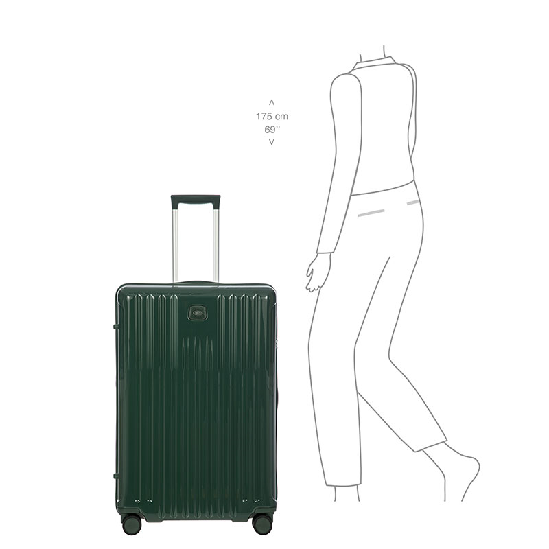 Positano Suitcase, H78 x  L53 x W31cm, Emerald-8