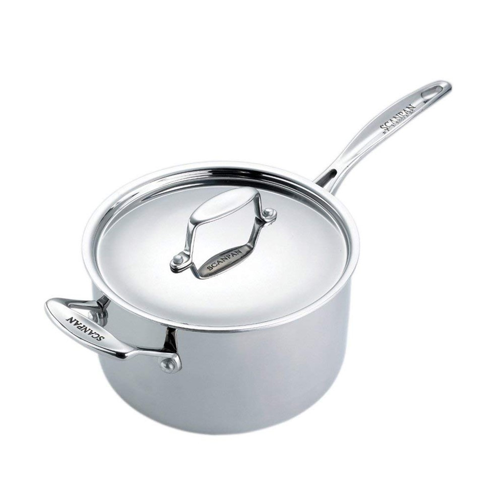 Fusion 5 Saucepan with lid, 1.3 litre - D14cm, Stainless Steel-0