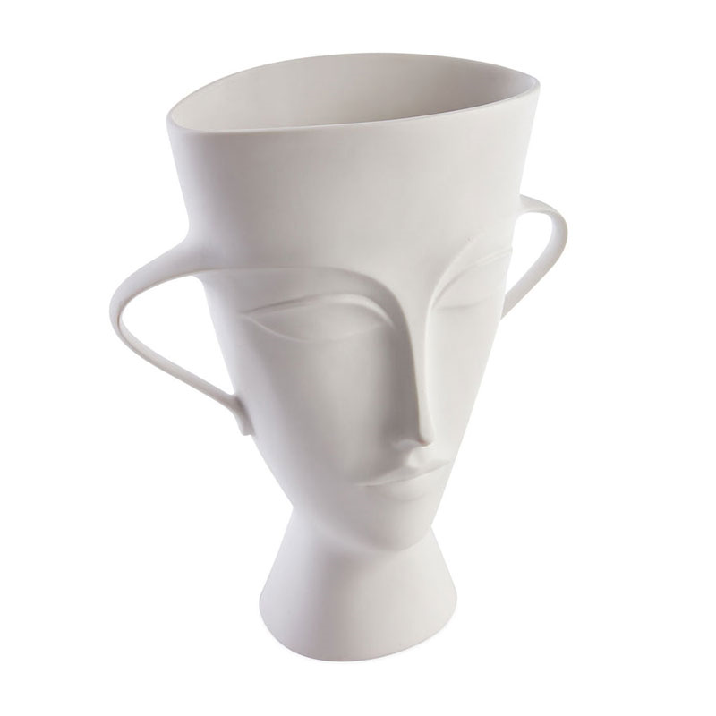 Giulette Tall Urn, H33cm, White-2