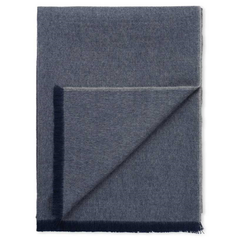 Skyfall Throw, H130 x W190cm, Dark blue-1