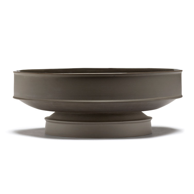 Dune Raised Bowl, D41cm, Slate-2