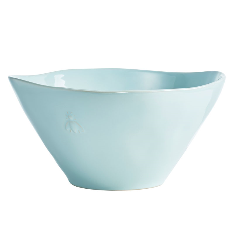 Bee Salad Bowl, D26cm, Blue-0