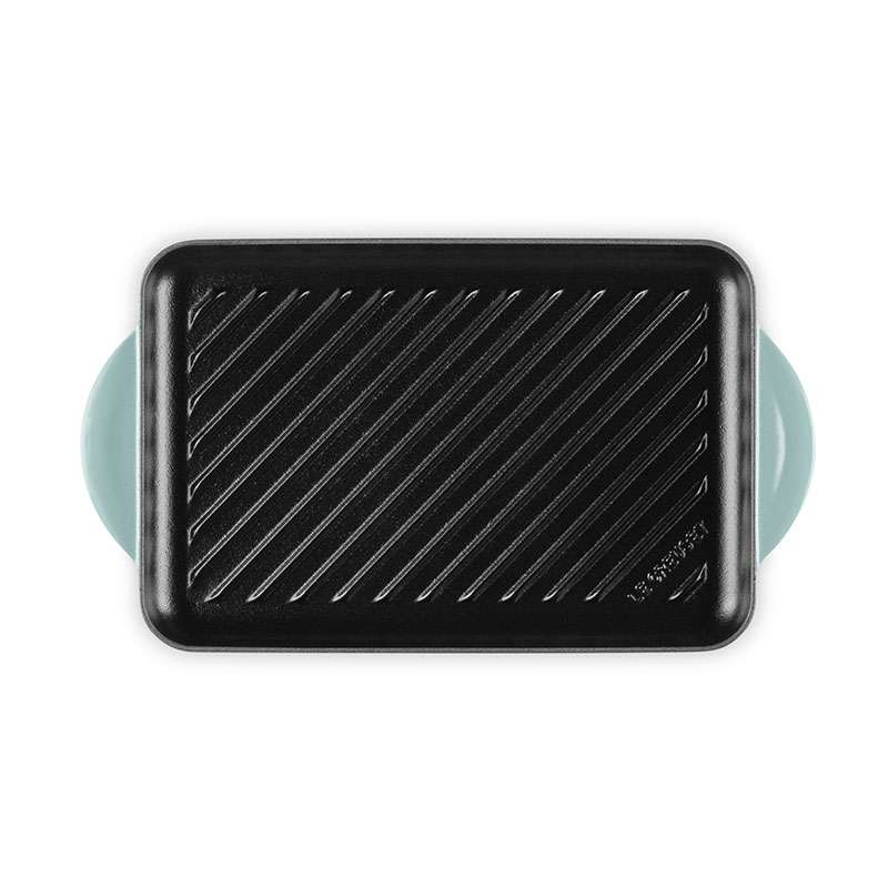 Cast Iron Rectangular Grill, 32cm, Sea Salt-3