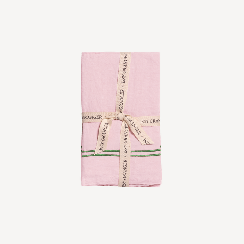 Set of Four Linen Napkins, 50 x 50cm, Pink-3