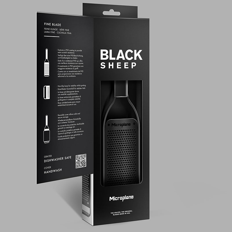 Black Sheep Fine Grater, Black-3