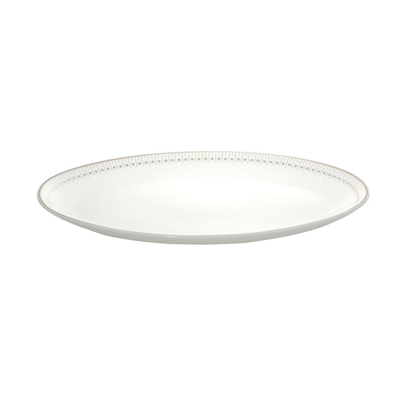 Malmaison Impériale Oval Platter, L28cm, Platinum-2