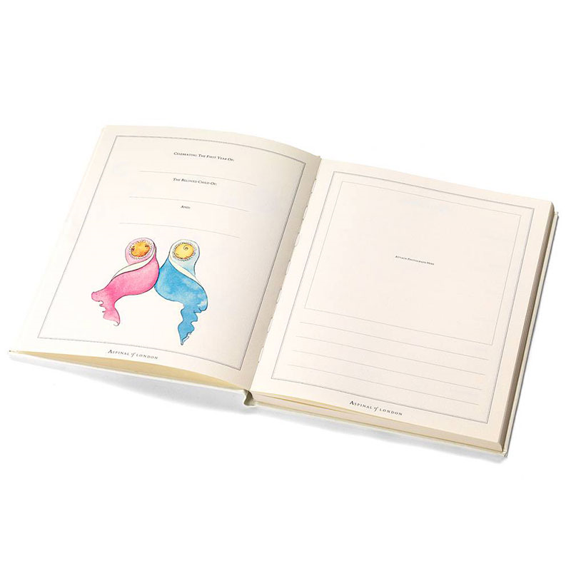 Deluxe Baby Record Book, H26.5 x W21.5cm, Ivory-3