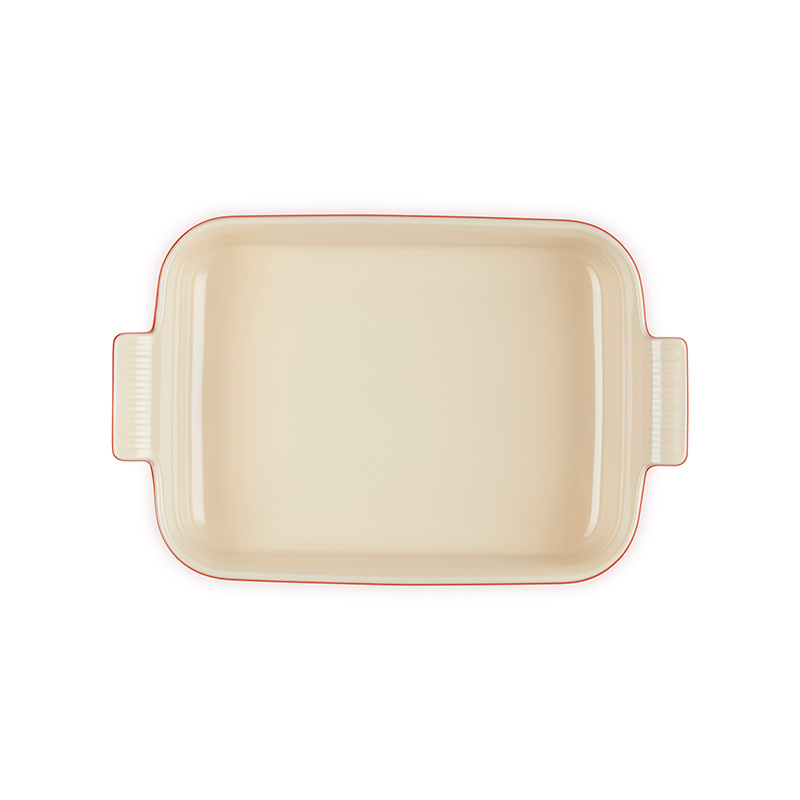 Stoneware Rectangular dish, 32 x 28cm - 3.85 litre, Cerise-1