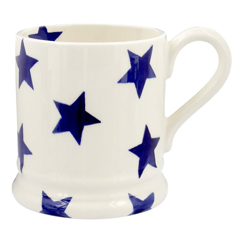 Blue Star Mug, 300ml, Cream-1