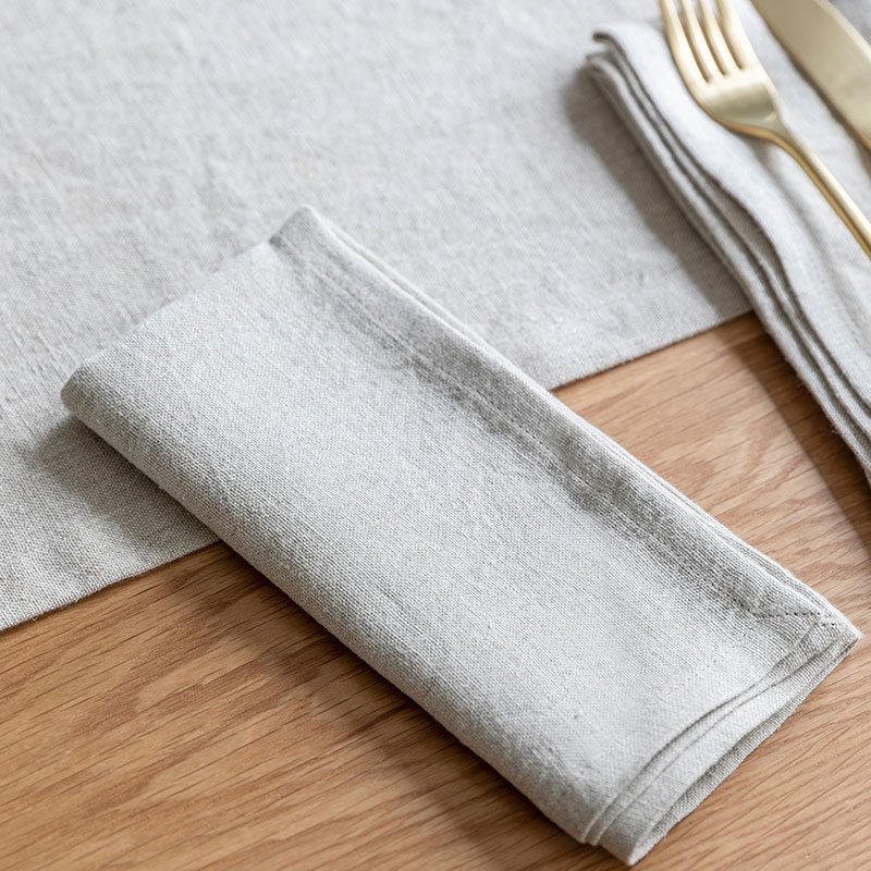 Classic Set of 4 Napkins, 40 x 40cm, Natural-0