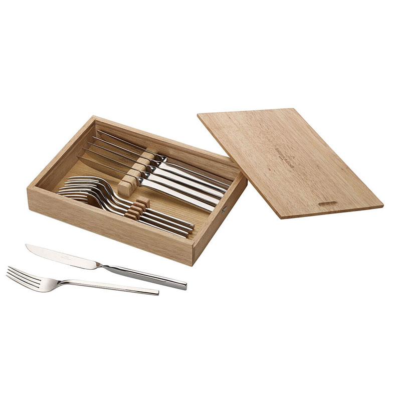 NewWave 12 piece Steak Knife Set, Stainless Steel-0