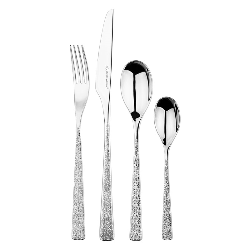 Tilia Crackle 16 Piece Cultery Set, Mirror Finish-0