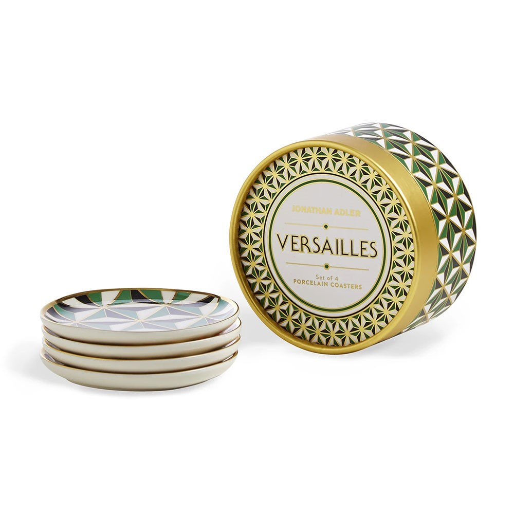 Versailles Set of 4 Coasters, D10cm, Multi-2