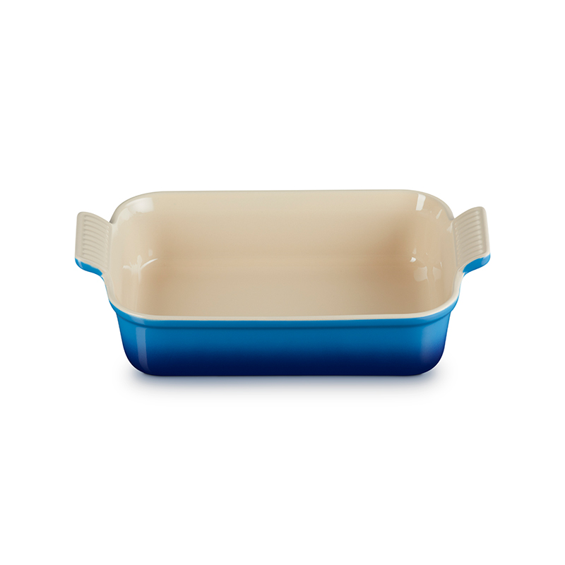 Stoneware Heritage Rectangular Dish, 26cm, Azure-0