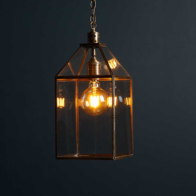 Carrington Large Lantern Pendant, H47cm x W20cm, Antique Brass-1