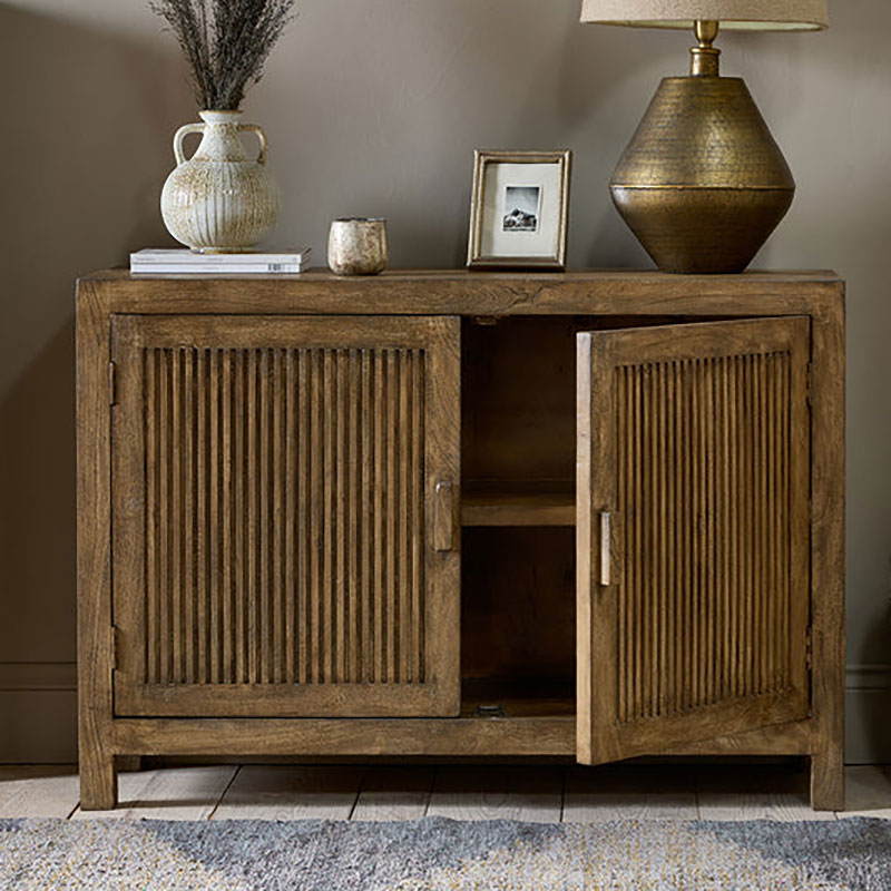 Yasha Mango Wood Sideboard, 85 x 122cm, Natural-2