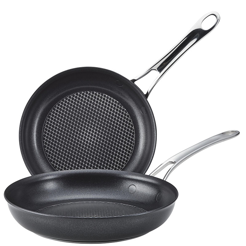 Anolon X Twin Pack Skillet, 21cm & 25cm, Black-1