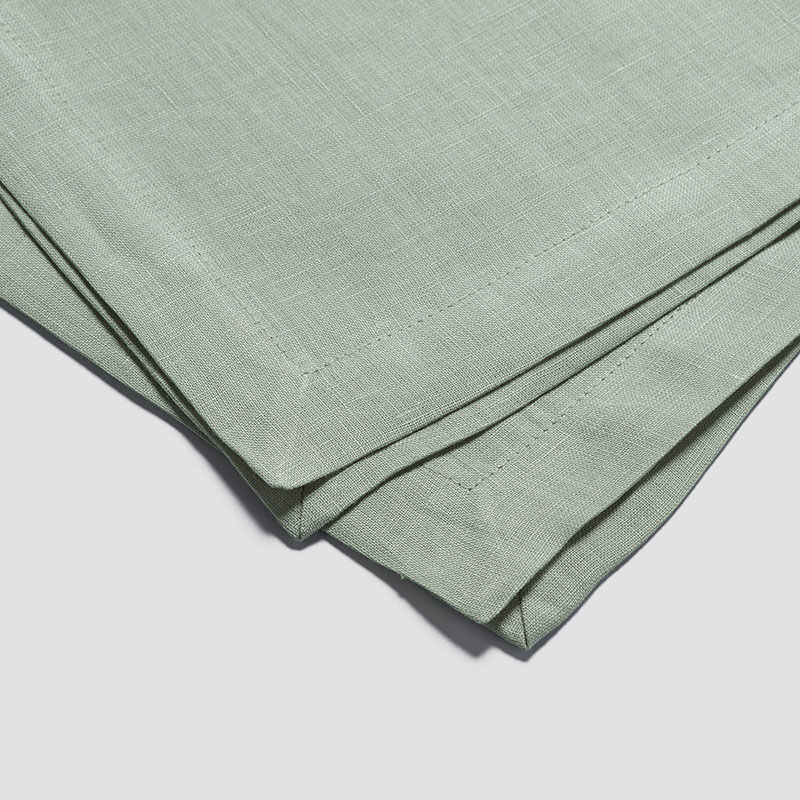 Linen Set of 4 Napkins, 45cm x 45cm, Sage Green-2