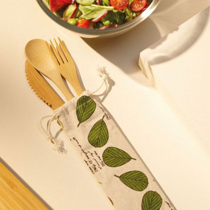 Natural Elements Eco-Friendly Bamboo Cutlery Set-1