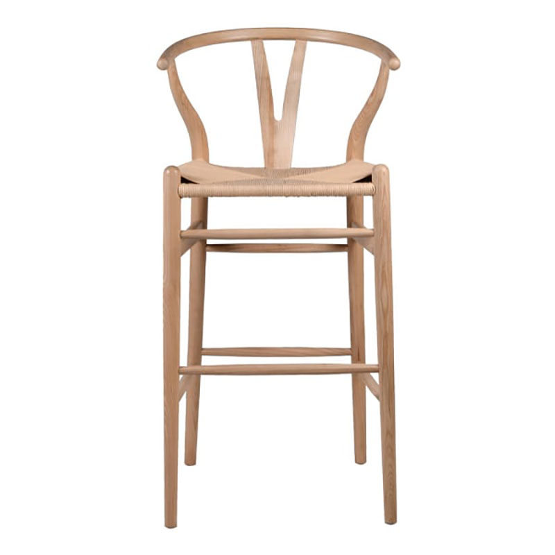 Open Back Stool, Natural-2