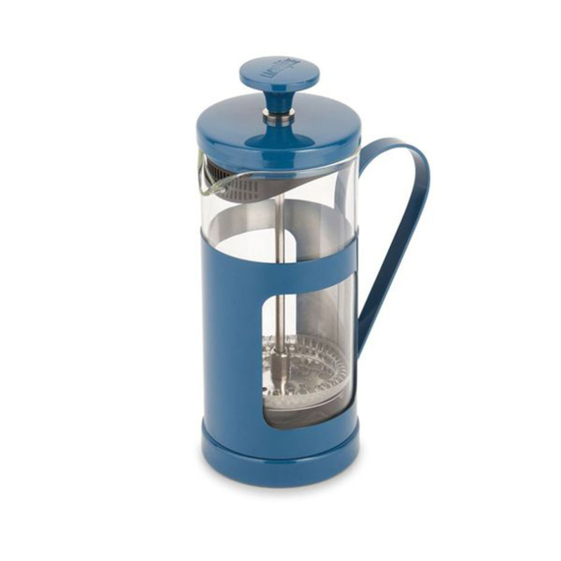 Monaco Stainless Steel Cafetière, 3 Cup, Blue-2