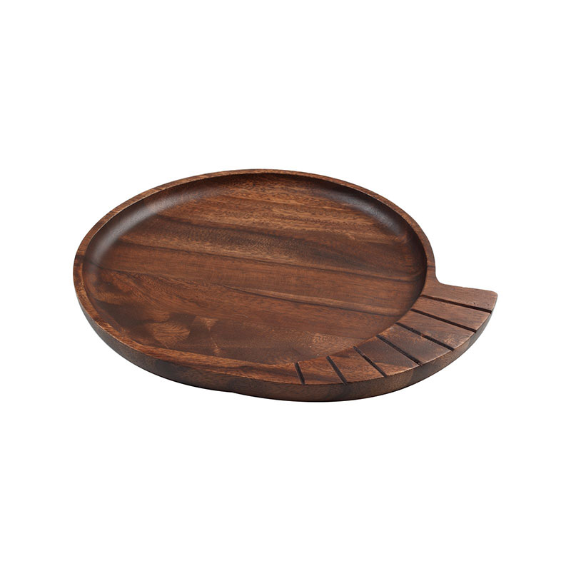 Deco Grand Platter, 35cm, Acacia-3