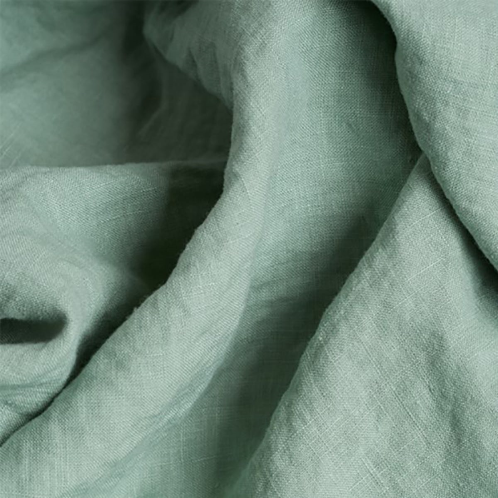 Sage Green Linen Duvet Cover, Double-3