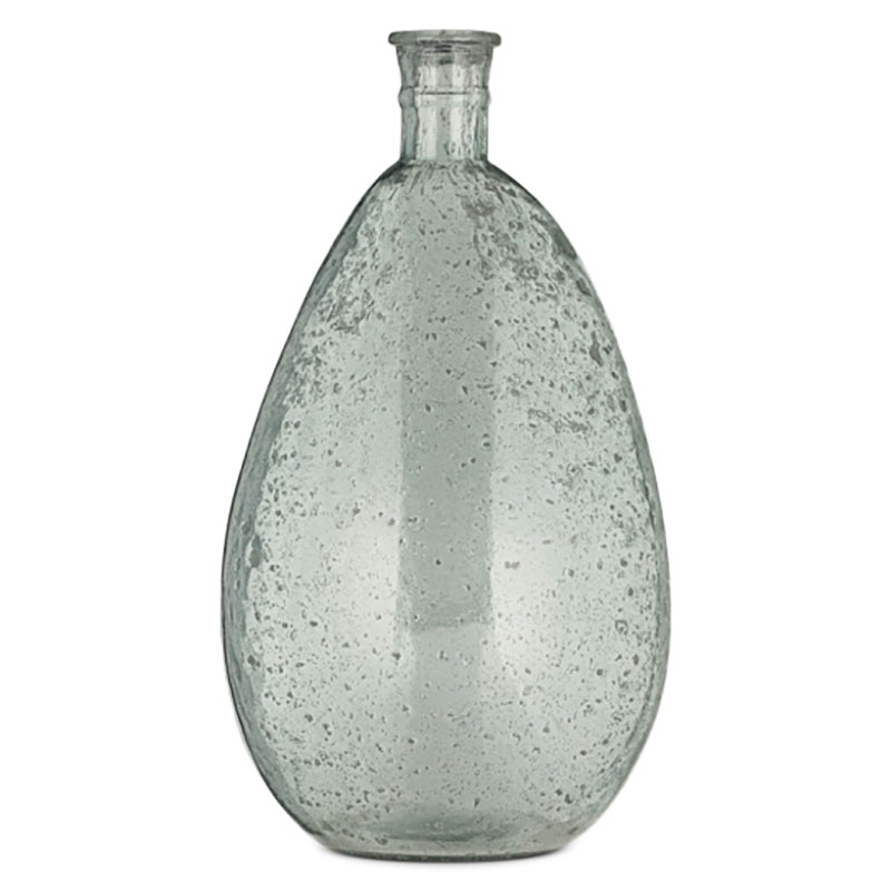 Virya Recycled Glass Vase, H41cm, Pale Blue-4