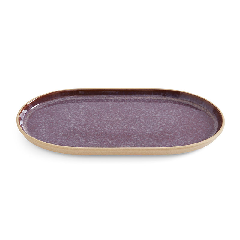 Minerals Oval Platter, L30.5 x W16cm, Amethyst-1