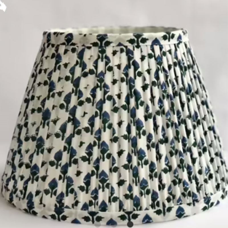 Bud Empire Lampshade, 10", Indigo-2