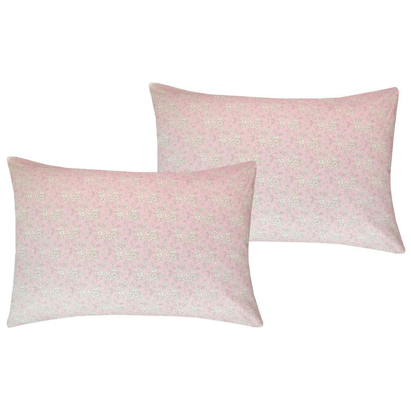 Capel Pair of Pillowcases, Single, Pink-2