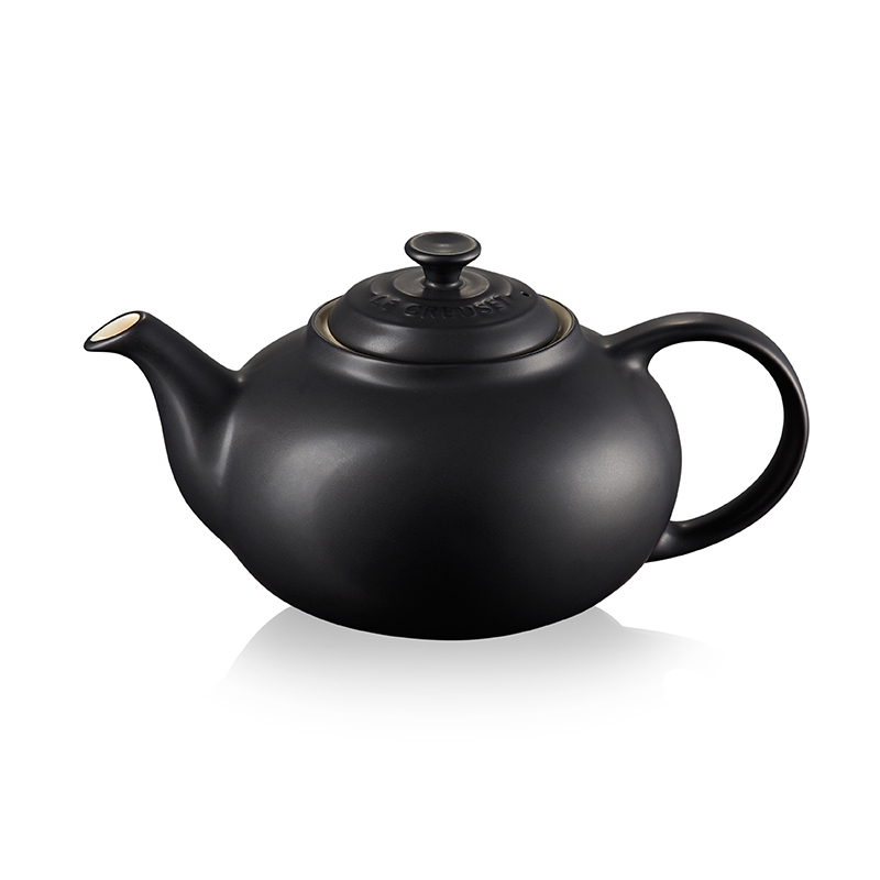 Stoneware Classic teapot, 1.3 litre, satin black-1