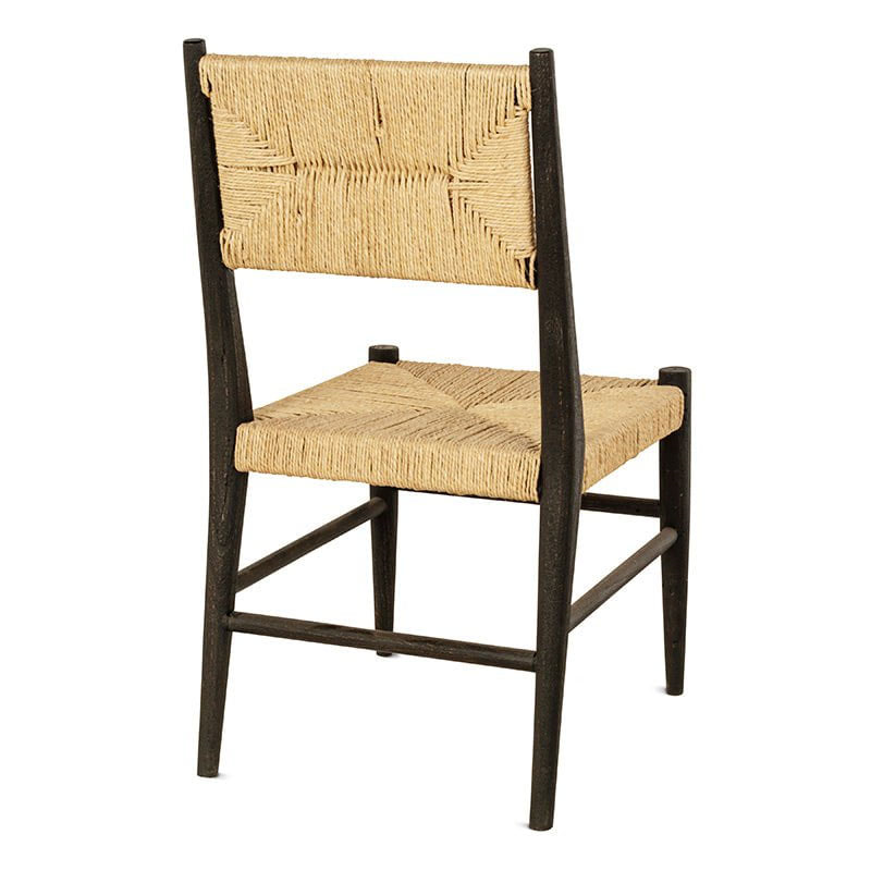 Lohanda Acacia & Jute Dining Chair, Charcoal & Natural-3