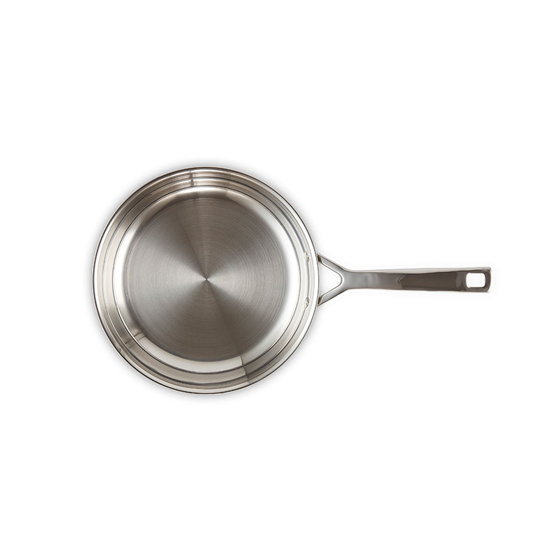 Classic 3-ply Uncoated Frying Pan, 24cm, Stainless Steel-3