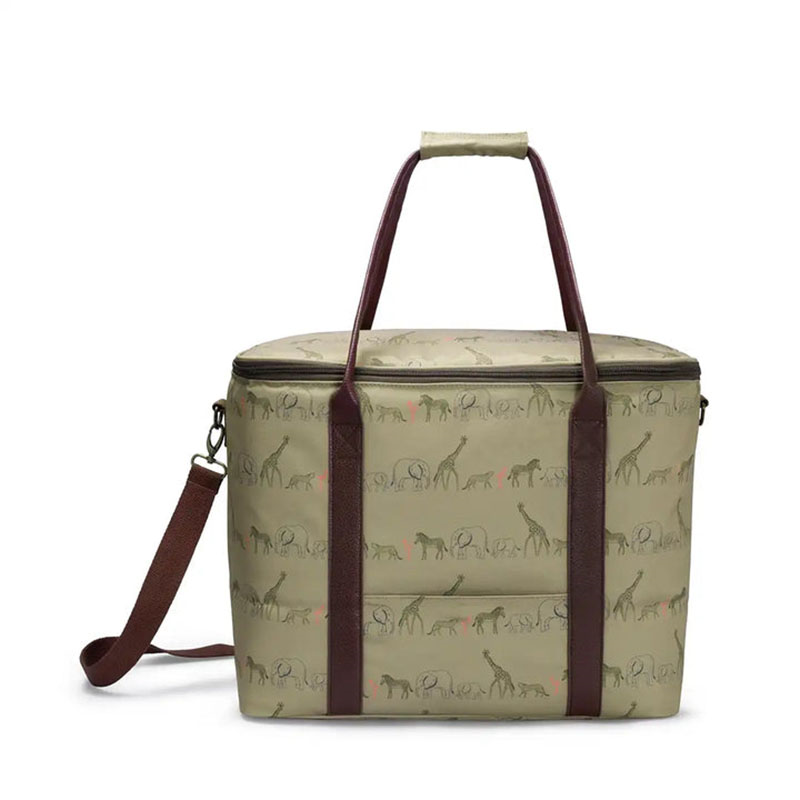 Animals of the Savannah Picnic Bag, Tan-0